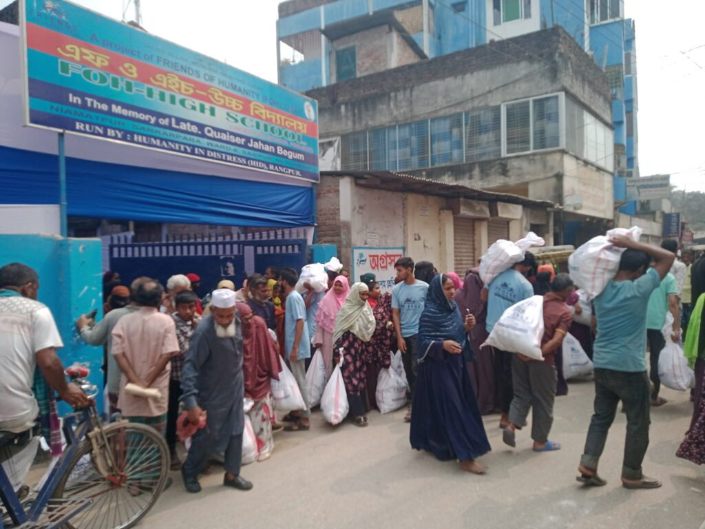 FOH Food Package Distribution under Ramadan Project to supporting students, their families Syedpur.