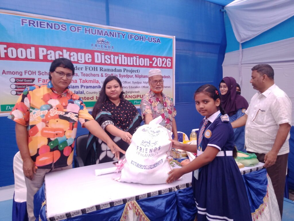 FOH Food Package Distribution under Ramadan Project to supporting students, their families Syedpur.
